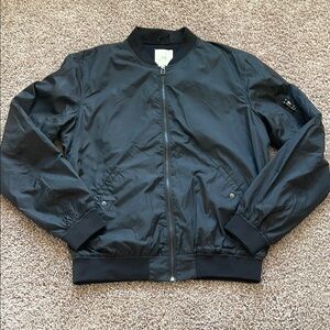 H&M men’s Black Bomber Jacket